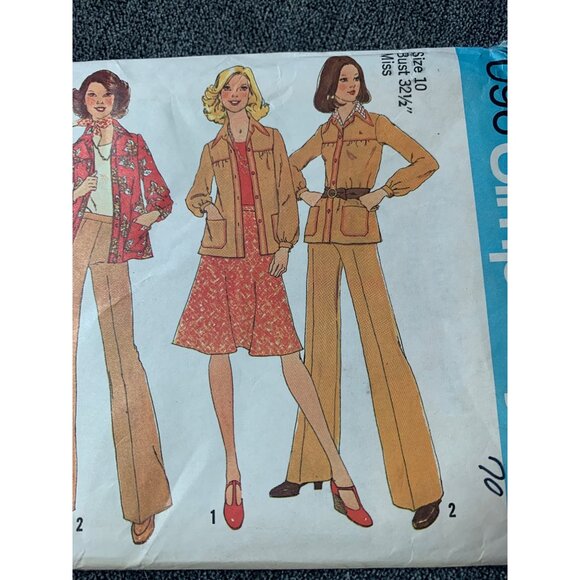 Simplicity Misses Shirt Jacket Pants Sewing Pattern sz 10 7096 - uncut - Picture 10 of 11